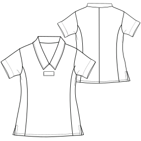 Fashion sewing patterns for UNIFORMS Shirts Blouse 7501